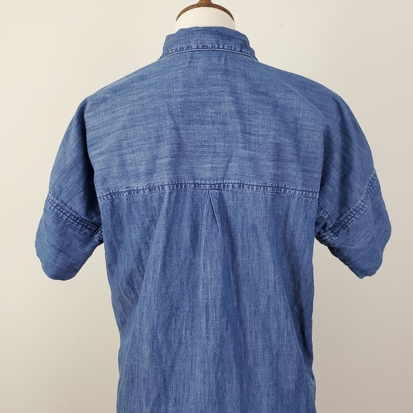 Madewell Denim Drop Hem Shirt Dress - Picture 12 of 16